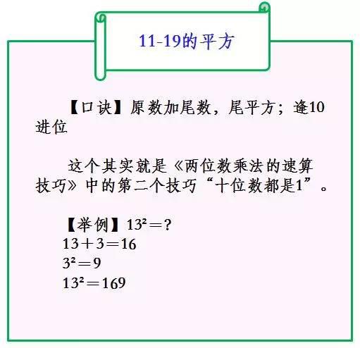 数学平方公式的解题技巧,380v电线平方计算公式口诀