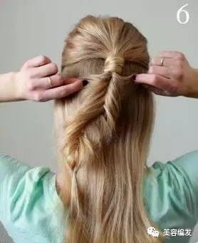 鱼骨辫编发步骤图解教程,鱼骨辫向内编的编发教程