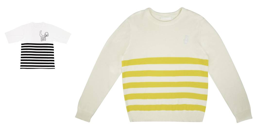 驼色条纹毛衫搭配,条纹长袖毛衣怎么穿