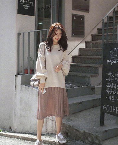 秋冬穿搭韩系氛围感裙子,秋冬裙子怎么搭好看