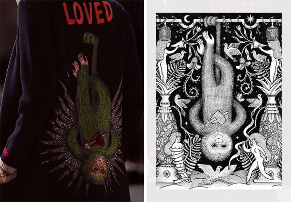 gucci全部插画,gucci法国插画