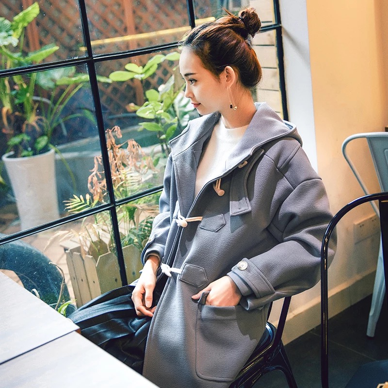 牛角扣大衣怎么搭配减龄,减龄牛角扣羊绒大衣