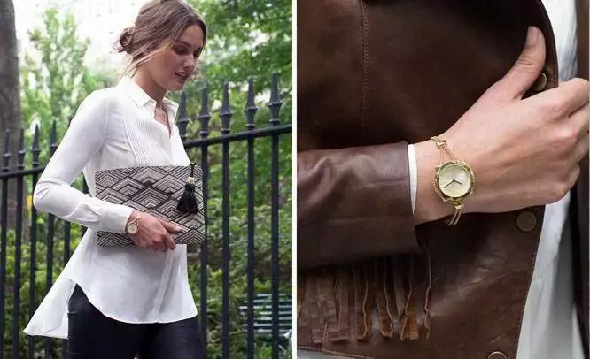 手表ins高颜值小众简约不撞款森系,ins风网红轻奢绿皮手表