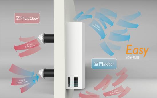 墙上的新风系统怎么开,墙壁打孔新风系统