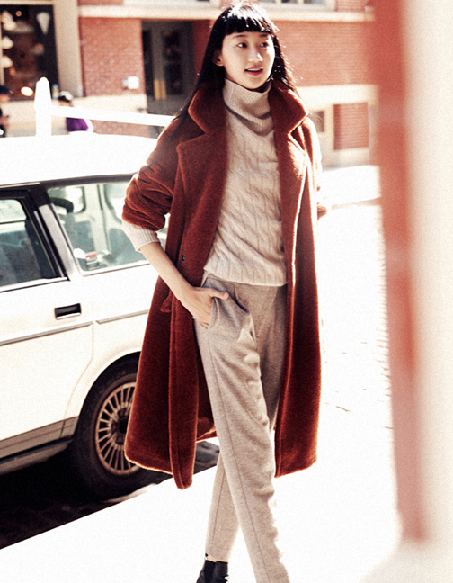 刘涛周冬雨上节目,刘涛同款泰迪熊外套