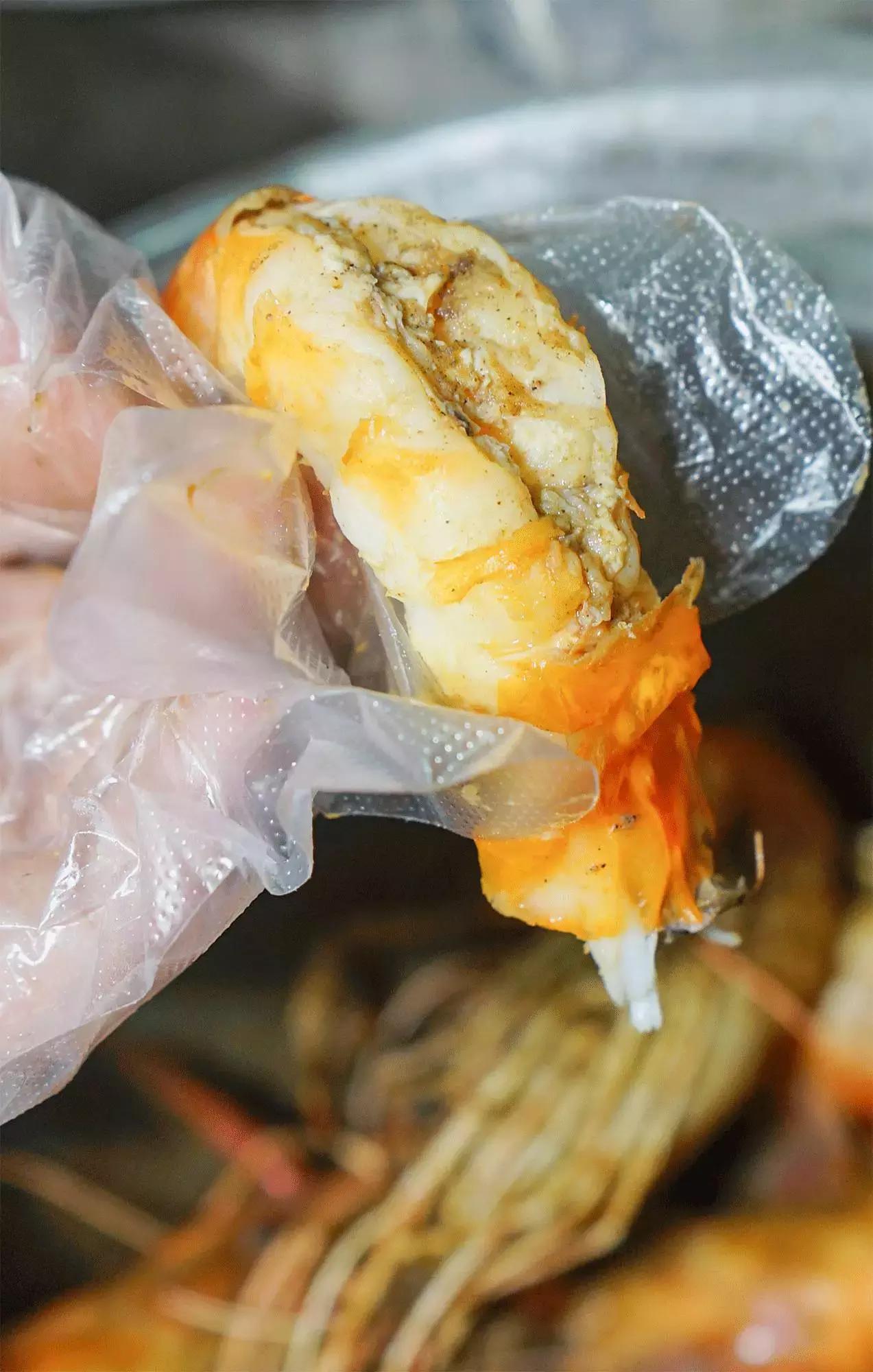 电吹风虾,台湾电吹风烤虾