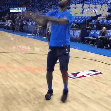 锋卫摇摆人过人,乔治晃飞防守人侧步投篮