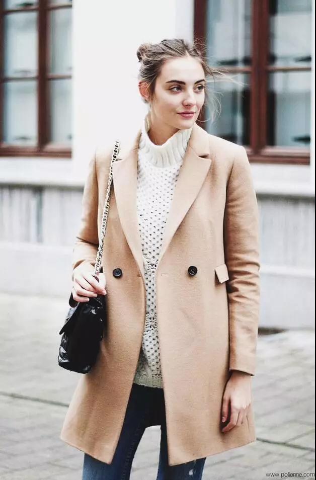 最显气质的驼色大衣,驼色气质大衣