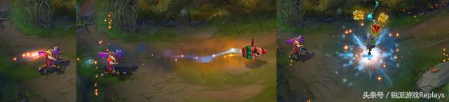 英雄联盟金克丝情人节皮肤视频,冰雪圣诞金克丝