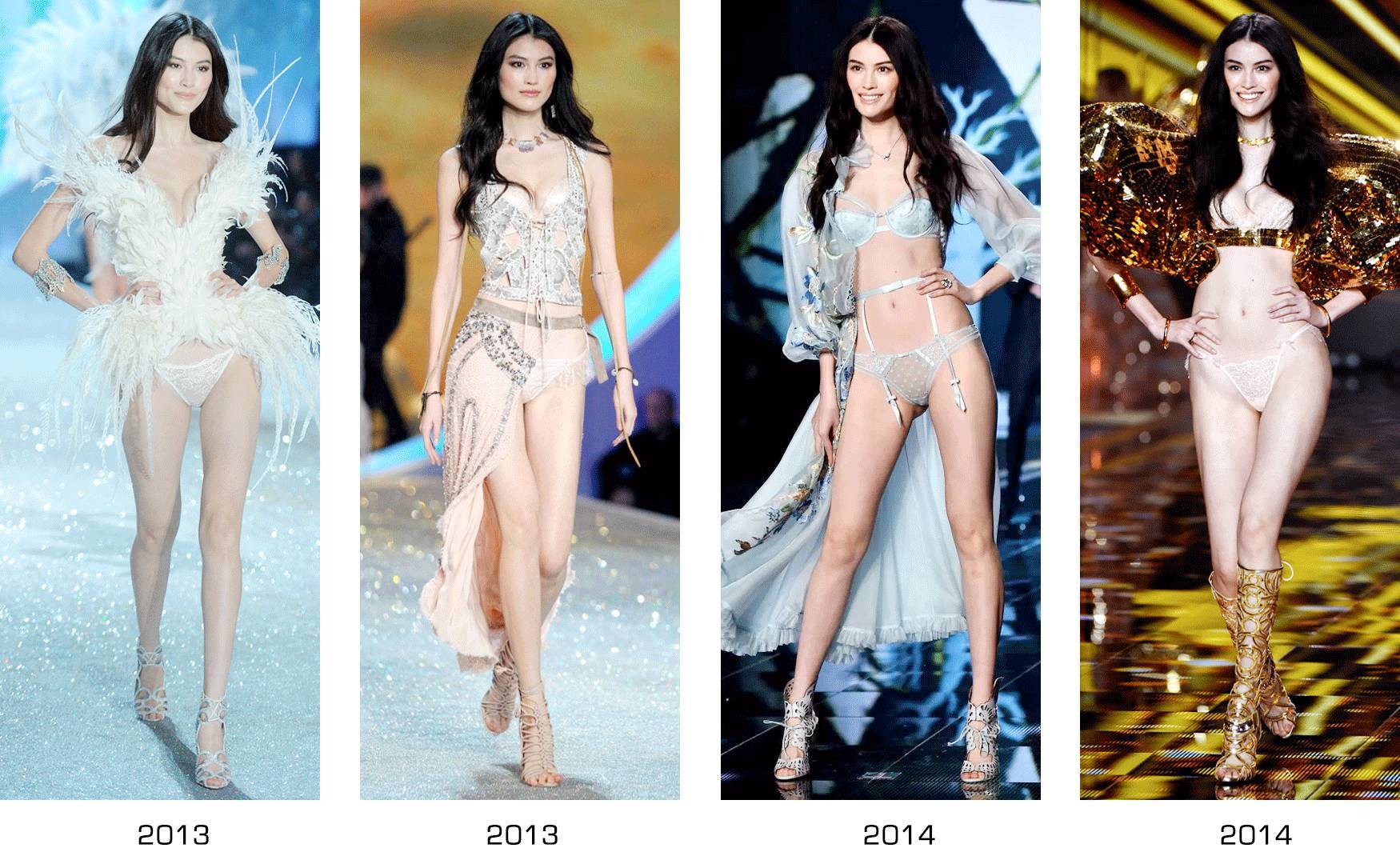 维密刘雯何穗高清图片,维密超模刘雯何穗