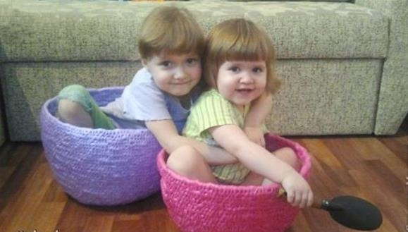 废旧塑料袋怎么做简单小花篮,环保手工制作废物利用手提篮