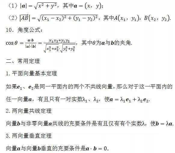 高中数学必背的公式大全集,学霸整理高中数学公式大全精编