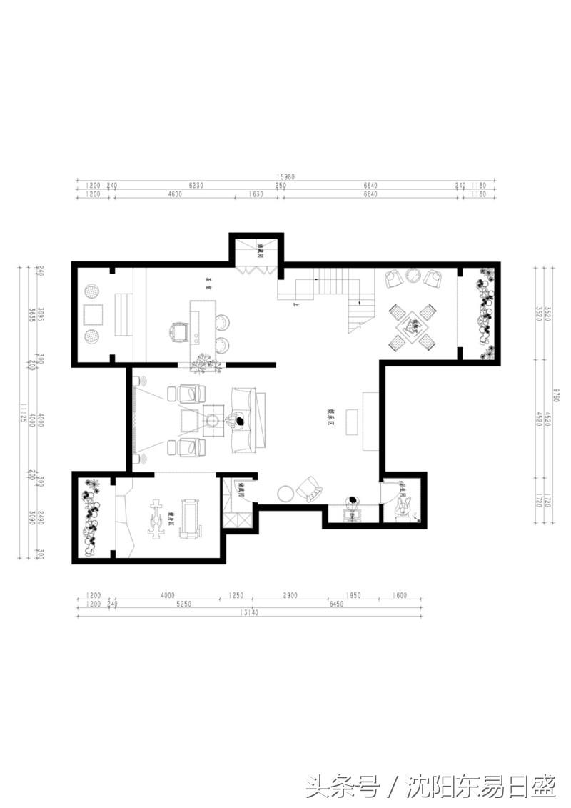 蓝天碧水别墅效果图,现代轻奢风格别墅户型图