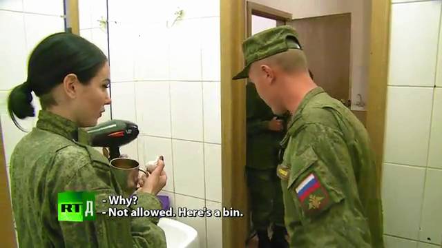 俄罗斯洗脸用凉水,俄军使用的肥皂