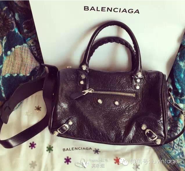 复古机车包大容量,balenciaga现代灰色机车包