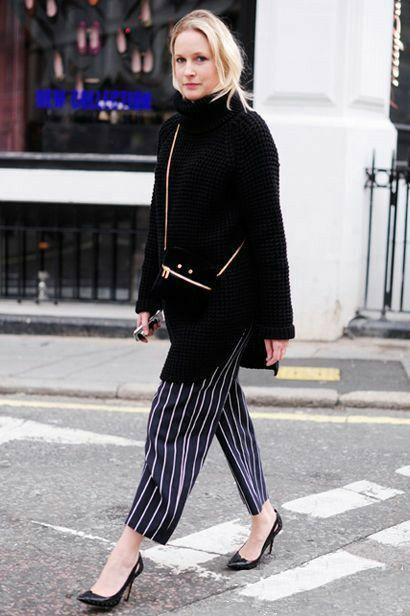 同一套衣服穿起来效果是怎么样的,毛衣搭配轻奢时尚怎么穿都好看