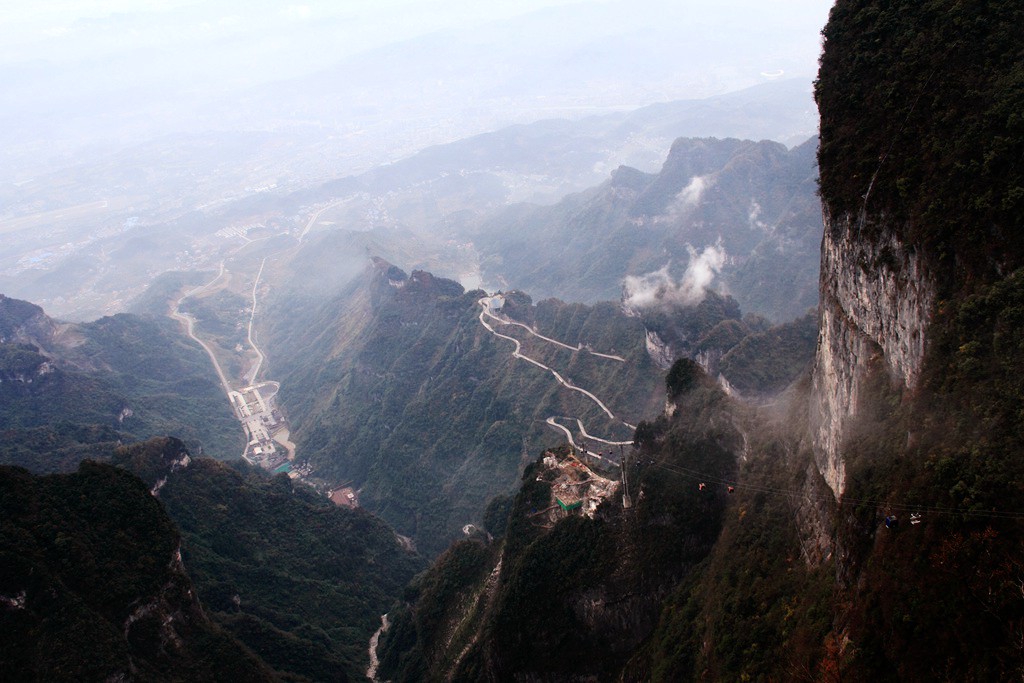 天门山景区观景,天门山生态景区