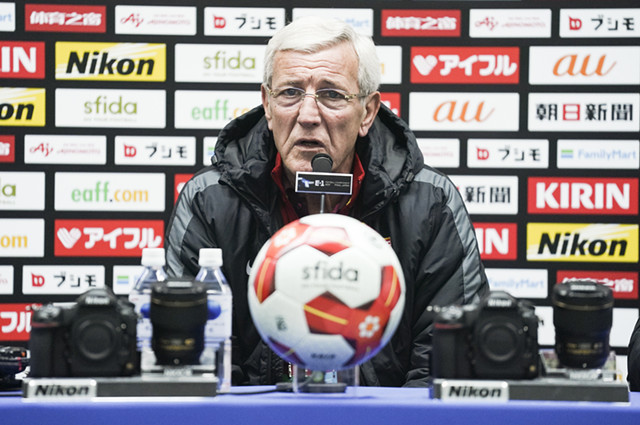 补充8到9名小将完成更新换代，里皮调侃道：想到日本会这么吃力吗？