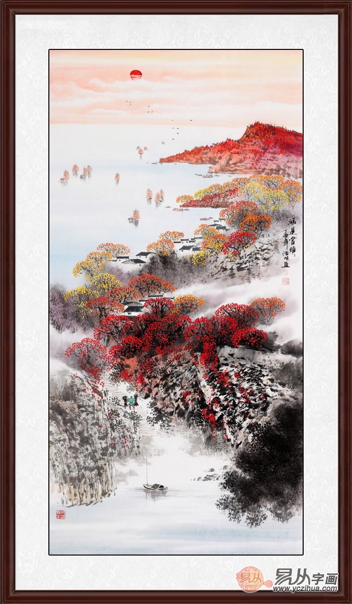 餐厅适合挂什么画好风水,餐厅东面墙适合挂什么山水画