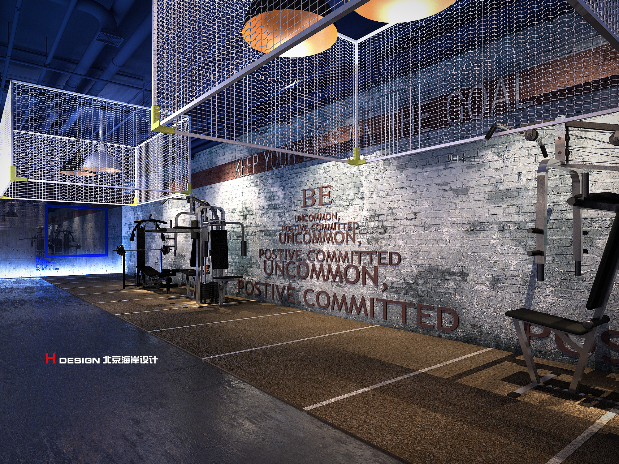 休闲健身房设计,简易室内健身房设计