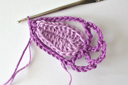 蝴蝶耳环项链的钩编教程,蝴蝶帽子的钩编方法第一部分