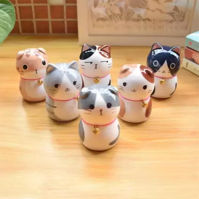 陶瓷摆件猫 (瓷摆件猫)