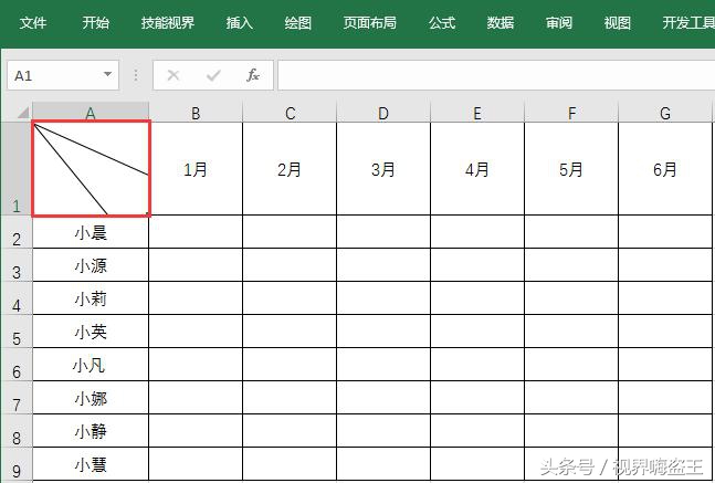 wpsexcel表格斜线表头怎么插入,excel如何插入斜线表头并输入文字