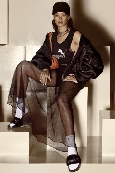 puma蕾哈娜联名拖鞋,蕾哈娜联名puma拖鞋