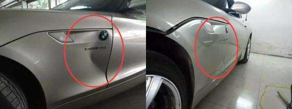 车子被撞出一个小坑要多少钱,轿车撞个小坑怎么处理