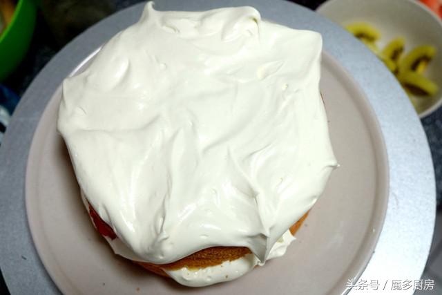 蛋糕教程新手裱花装饰,新手学做蛋糕抹面裱花