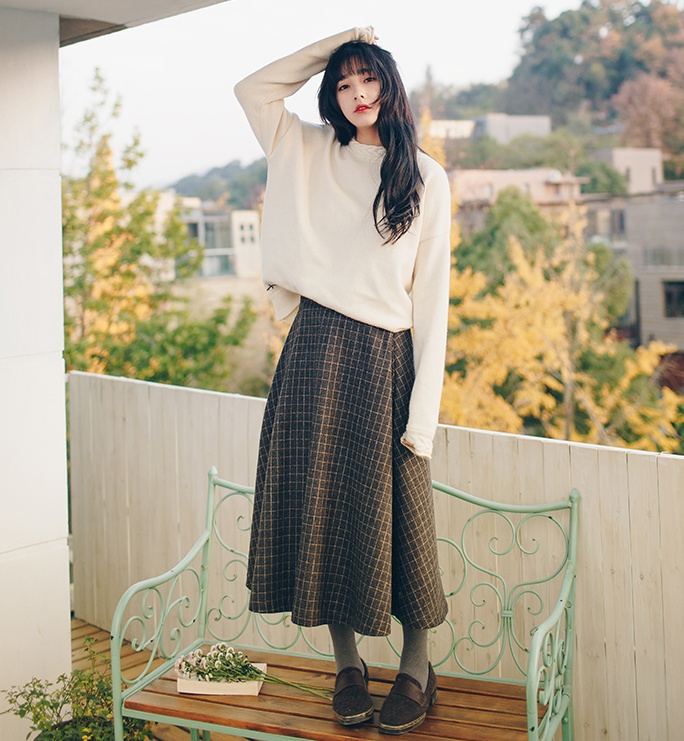 百褶裙的穿搭方法冬天穿搭,适合冬天的百褶裙穿搭