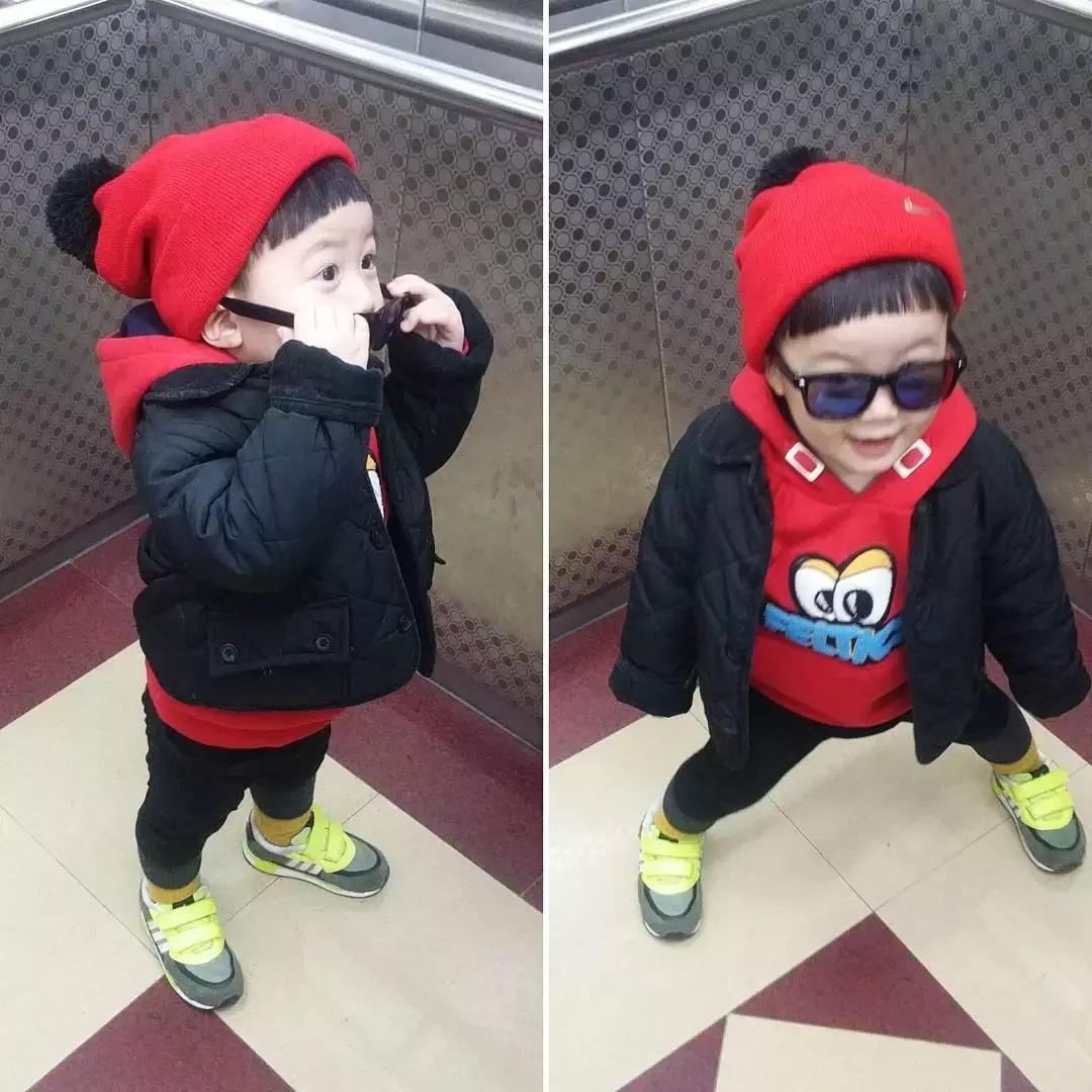 冬季男宝宝整套潮流穿搭,最新春夏韩系男孩穿搭