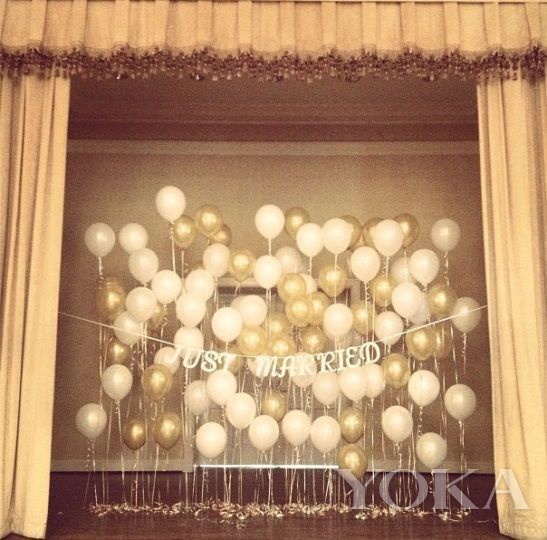 气球装饰婚礼布置最流行的方式,婚礼气球布置婚房简单