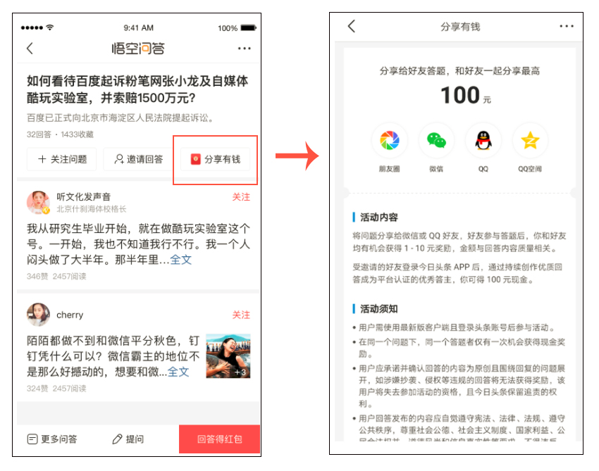 悟空问答需要什么条件才会有收益,悟空问答挣到钱吗