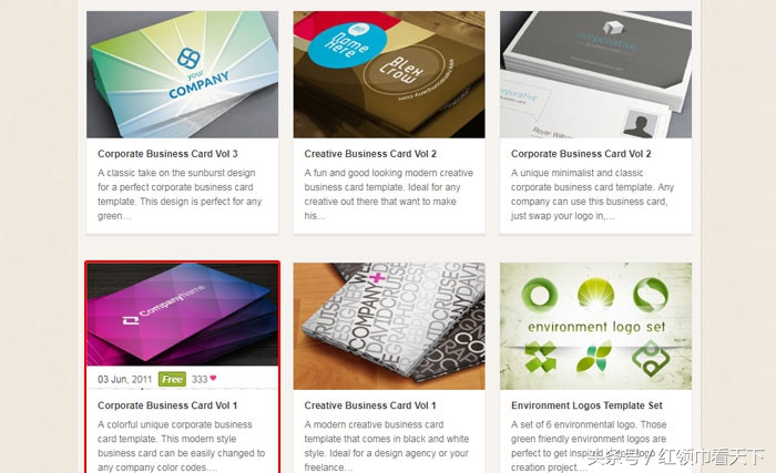 Mark，外国网站Pixeden提供免费简历、名片、包装设计等素材