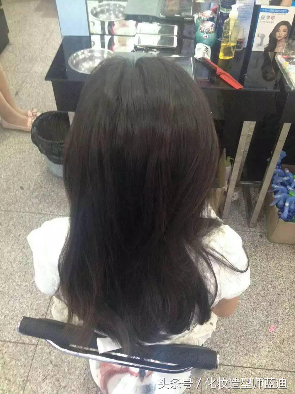 编发教程拉拉队,三股瀑布辫编发步骤图解