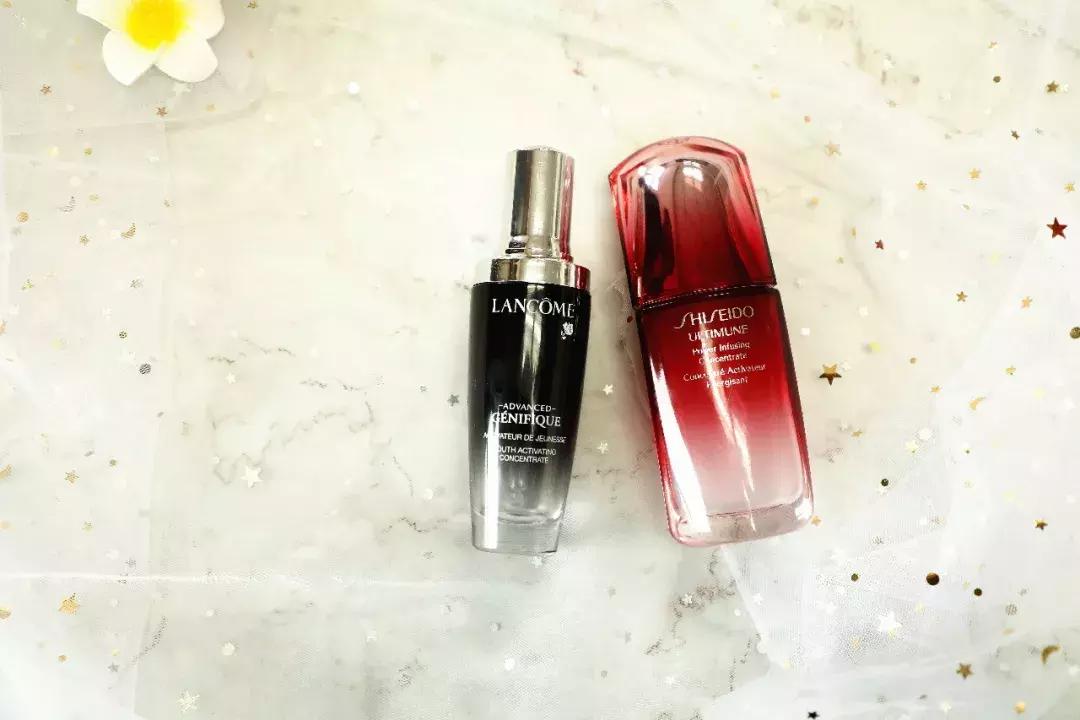 兰蔻小黑瓶和红腰子精华测评,资生堂红腰子精华和兰蔻小黑瓶