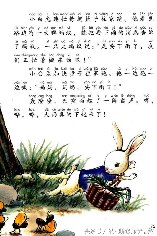 人之初语文一年级下册预习图片,部编版语文一年级下册课文预习