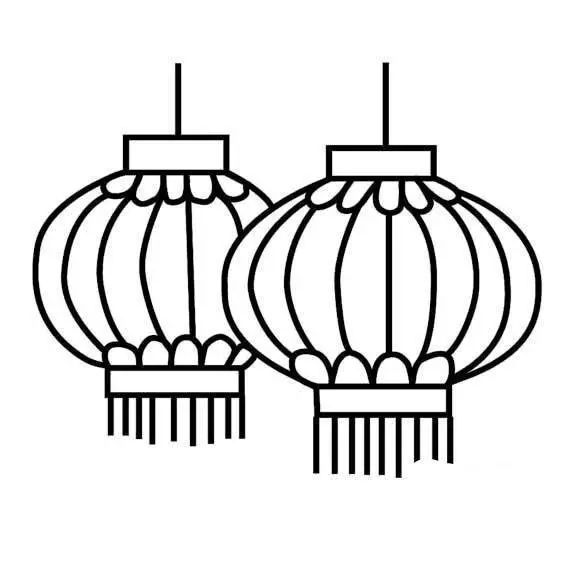 春节灯笼鞭炮简笔画,怎么画灯笼和鞭炮简笔画