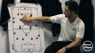 足球打全场中锋的跑位技巧,11人制比赛后腰怎么跑位接球