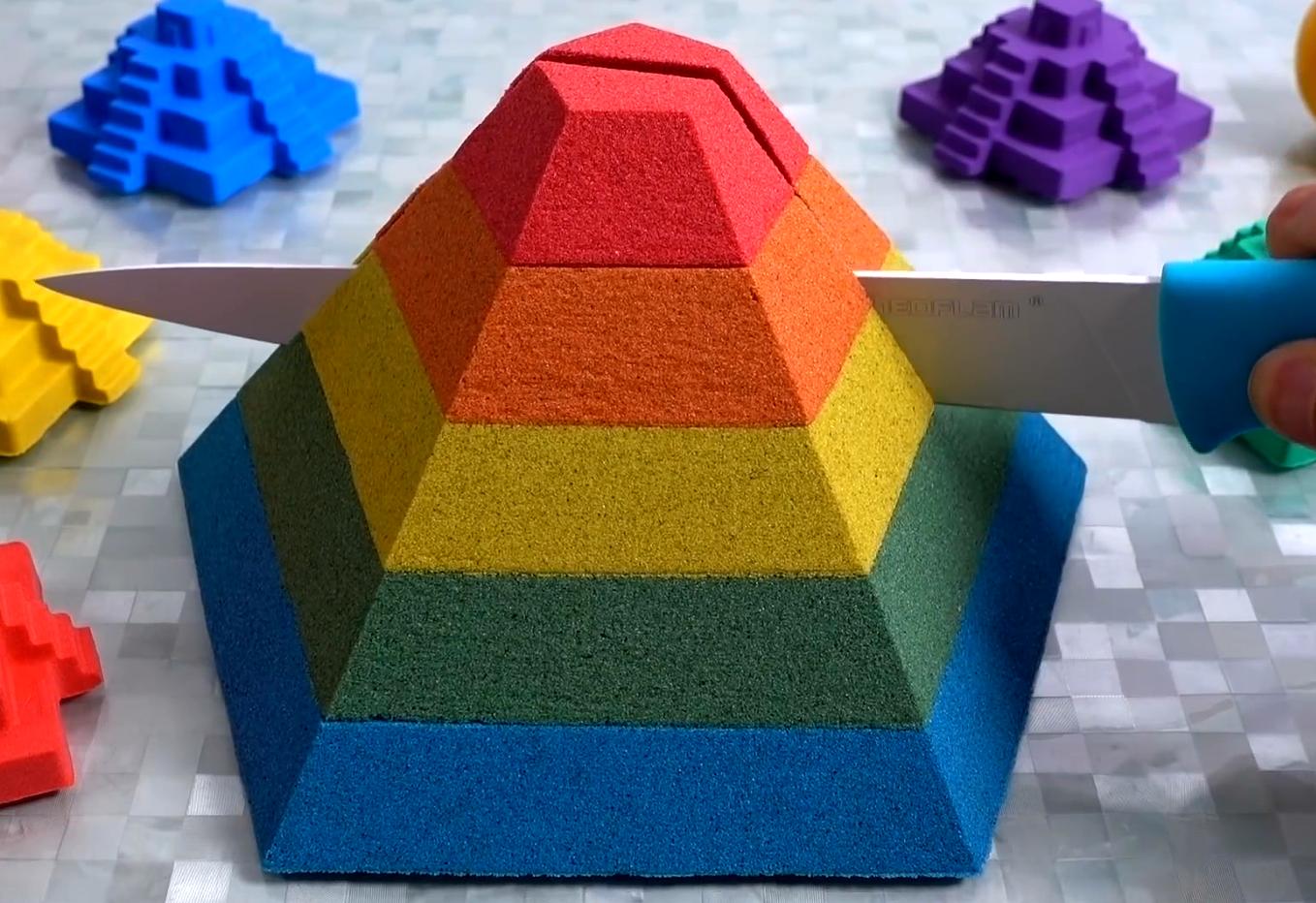 创意动力沙教程，DIY如何制作五彩冰激凌蛋筒