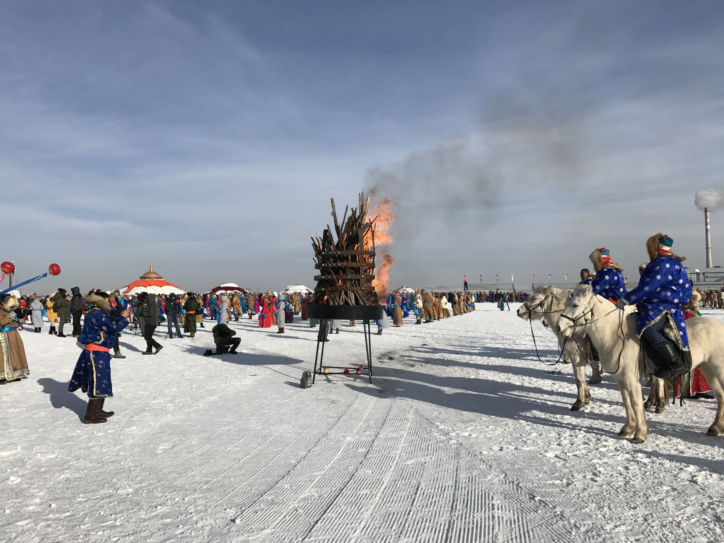 内蒙古那达慕草原旅游节,西乌珠穆沁草原冬季美景