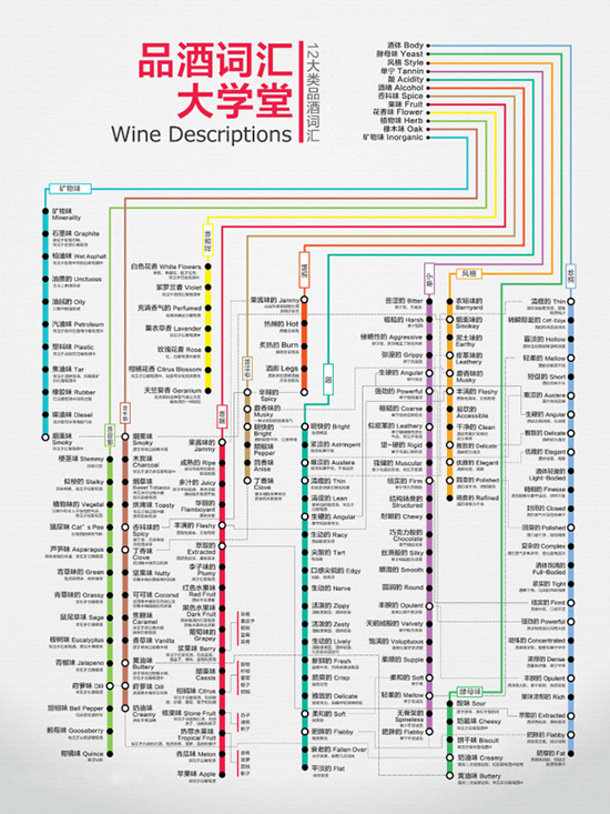 十张图教你成为葡萄酒专家,最完整详细的葡萄酒知识大全