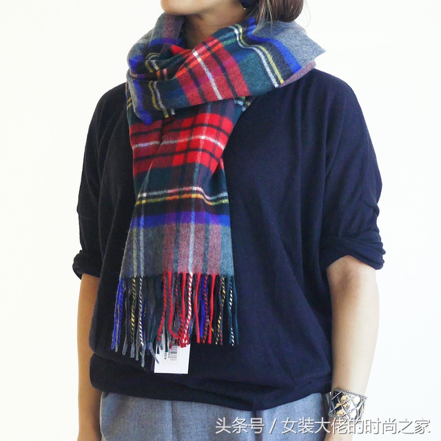 英伦经典格纹两用围巾,格纹英伦风围巾