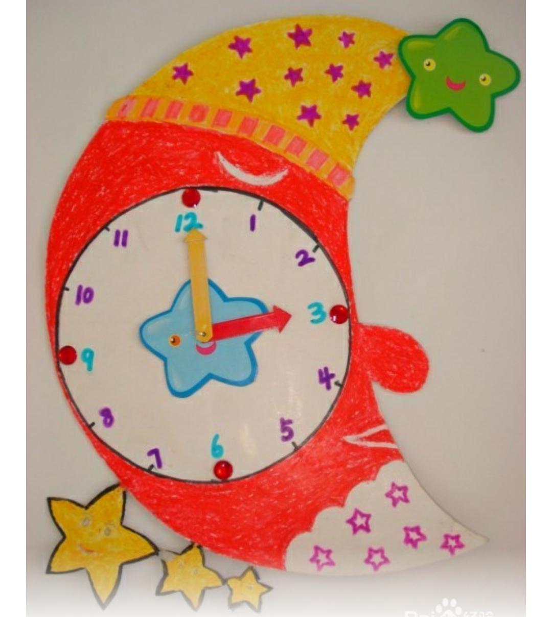 6-12岁手工创意钟表简单,全校一等奖的手工钟表教程