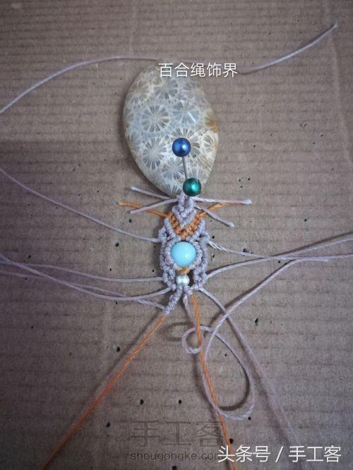 编绳项链背云的编法,宝宝平安扣编绳项链编法