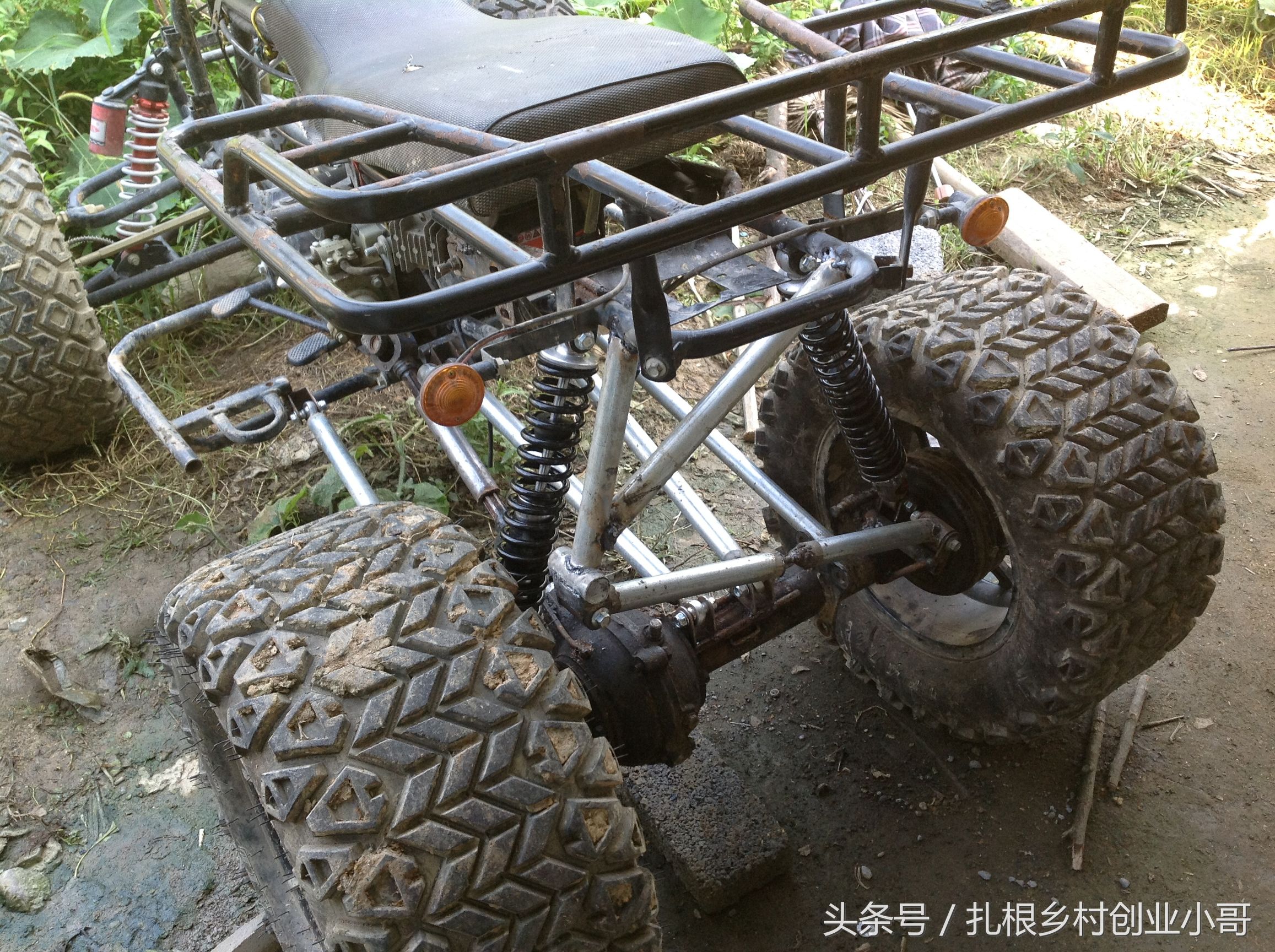 自改沙滩车教程,沙滩车改旋耕轮