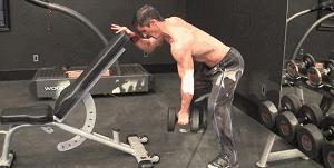 在家哑铃练背动作,哑铃抗阻力在家锻炼动作