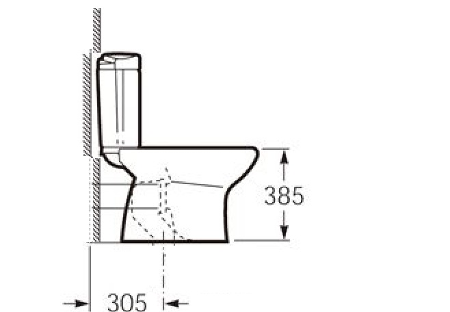坑距400选400的马桶后面有空隙吗,370坑距装300坑距的马桶会怎么样