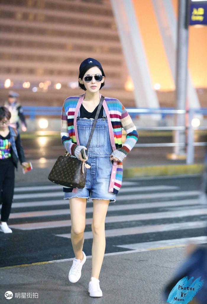 郑秀晶同款牛仔衬衫,郑秀晶蓝色衣服牛仔裤